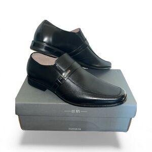 Stacy Adams Black Leather Loafers
